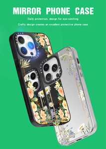 Chất lượng cao tùy chỉnh thiết kế chống sốc <span class=keywords><strong>PC</strong></span> điện thoại bìa cho <span class=keywords><strong>Iphone</strong></span> 14 13 15 với trang điểm gương trường hợp thấp moq - Product Image 5