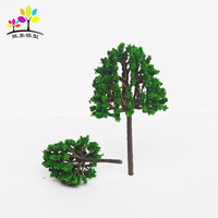 Shibaiqian mini table de sable petit bâtiment modèle jardin miniature scène arbre manuel paysage simulation plastique s