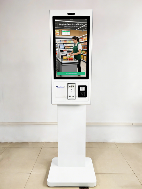 Floor Standing Digital Advertising Kiosk With Interactive Touch Screen for Mall