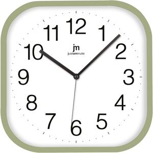 HORLOGE MURALE ABS 30X30CM VERT - Product Image 1