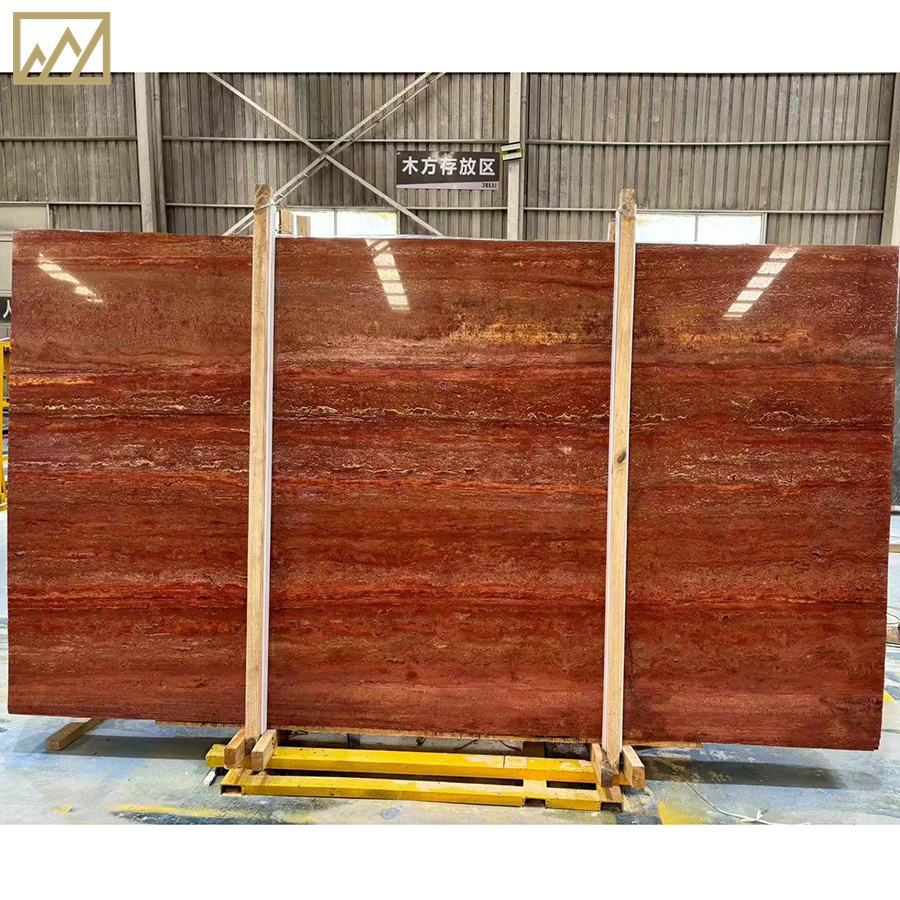 Red travertine