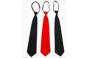 Cravate noire formelle pour homme de 8 cm, cravate à nouer pour costume - Product Image 6