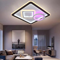 Plafonnier LED Chandler à montage en surface, design moderne, télécommande, certifié CE avec CCT/RGB