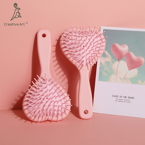 Nouvellement conçu vente chaude rose amour en forme mignon Mini <span class=keywords><strong>Massage</strong></span> Airbag peigne brosse à cheveux pour les filles - Product Image 4