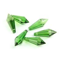 38mm vert foncé verre glaçon pendentifs maison exquis lustre en cristal prisme pas cher Durable cristal suspension lampe décor
