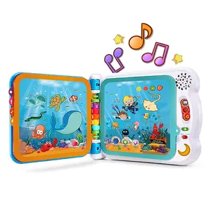 Tablette éducative pour enfants, 7 pouces, jouet pour enfants musulmans, 3 langues, indonésie/arabe/anglais