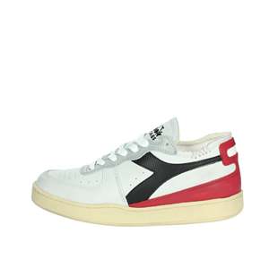 Baskets Diadora Heritage pour femmes, blanches et rouges, taille 37, chaussures épaisses - Product Image 1