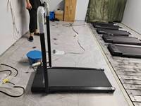 FLOWA OEM Tapis de course électrique pliable portable pour la maison avec poignée de commande à distance et inclinaison pour l'entraînement