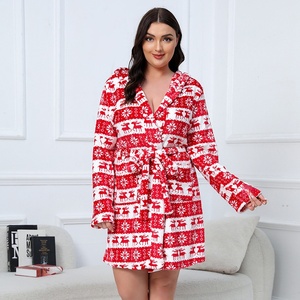 <span class=keywords><strong>Robe</strong></span> <span class=keywords><strong>de</strong></span> nuit en flanelle chaude pour femmes, grande taille, personnalisée, très vendue, épaisse, peignoir, <span class=keywords><strong>robe</strong></span> <span class=keywords><strong>de</strong></span> Noël, motif <span class=keywords><strong>de</strong></span> cerf, chapeau à porter, <span class=keywords><strong>robe</strong></span> <span class=keywords><strong>de</strong></span> nuit - Product Image 3