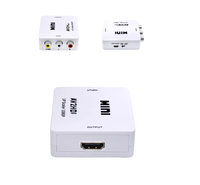 Adaptateur Upscaler AV vers HDTV Mini Convertisseur AV2HD 1080P RCA Composite pour PS2 Wii N64 Lecteur VCR DVD