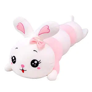 Cute Rabbit stuffed plush toy rabbit bolster toy soft pink plush animal doll