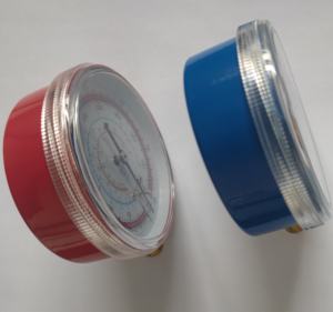 उच्च गुणवत्ता 70 मिमी आयरन ब्लू मामले उच्च कम प्रशीतन दबाव गेज - Product Image 4