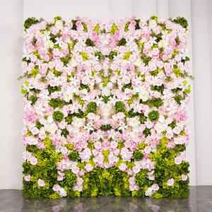 Artificial Silk Customized Color 2m*2m <b>Flower</b> <b>Wall</b> Wedding Christmas Graduation <b>Decoration</b> Roll up Backdrop - Product Image 3