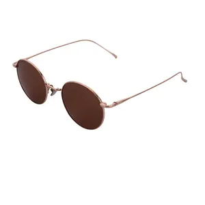 Retro High Quality Import Sunglasses Vintage Circle Metal Titanium Sunglasses