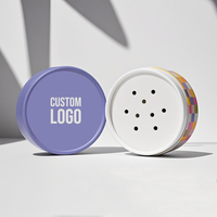 Emballage de cosmétiques en carton, tube rond en papier, boîte de poudre libre cosmétique vide avec logo personnalisé d'usine OEM