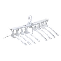 Cintre en tissu durable 8 en 1 antidérapant et peu encombrant cintres pliants en plastique magiques