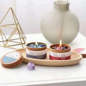 Bougies parfumées faites à la main sans logo Cire de soja naturelle avec boîte cadeau pour la décoration - Product Image 3