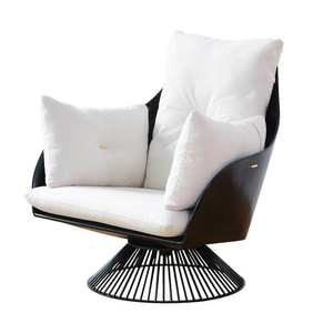 เก้าอี้พักผ่อนในร่มแบบหมุนได้ เก้าอี้นั่งเล่นหุ้มเบาะทันสมัยสำหรับห้องนั่งเล่นและห้องนอน - Product Image 2