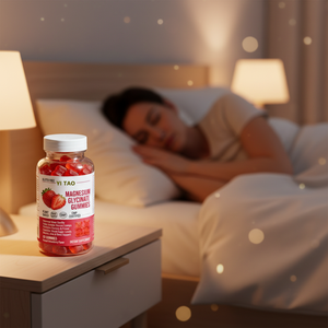 Gummies de glycinate de magnésium à absorption élevée OEM/ODM, pour soulager le stress et améliorer le sommeil nocturne - Product Image 5