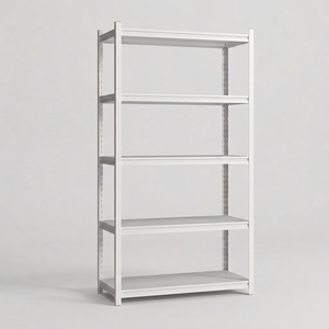 5 Layer Corrosion Protection Steel Kitchen Storage Rack Office & Bathroom Boltless <b>Metal</b> <b>Shelf</b> with Wheel - Product Image 1