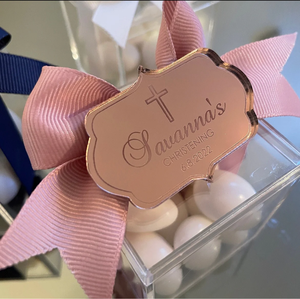 PLACA <span class=keywords><strong>DE</strong></span> ACRÍLICO PERSONALIZADA para Boda, <span class=keywords><strong>Bautizo</strong></span>, Bat Mitzvah, Recién Nacido, Compromiso, Primera Comunión, Decoración - Product Image 1