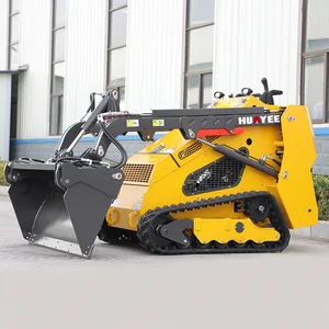 High Quality Skid Steer Loader China Manufacturer MINI Skid Steer 1 ton Multifunction Compact Diesel Wheel Skid Steer Loader