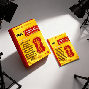 Parche Frío Personalizado con Logotipo OEM para el Alivio del Dolor Corporal, Portátil y Amigable con la Piel, Paquete de 4 - Product Image 6