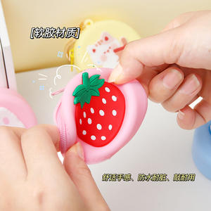 Портативная симпатичная Цветная силиконовая сумка для хранения монет - Product Image 5