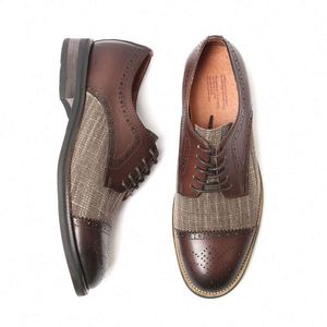 Chaussures habillées classiques élégantes à lacets en cuir de vachette véritable, fabriquées à la main, de haute qualité, de luxe, pour affaires, à bout carré, par un designer original - Product Image 4