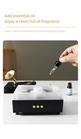 Diffuseur d'aromathérapie ultrasonique vintage le plus vendu, avec télécommande pour haut-parleur, huiles essentielles, en plastique