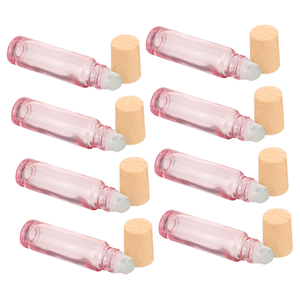 Popular Round Clear Glass Roll on <b>Bottle</b> with Roller Ball for Cosmetic Skin Care Perfume Roller <b>Bottles</b> Essential Oil <b>Bottle</b> - Product Image 1