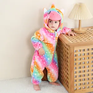 Michley Hotsale Kids Rompertjes Meisjes Dier Baby Jumpsuits Rits Kleding Winter Jongen Kostuum Pasgeboren Baby Romper Kleding