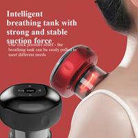 Masseur électrique portable à ventouses-Appareil de thérapie 3 en 1 avec chauffage, lumière rouge et technologie de vide