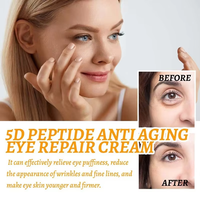 Crème pour les yeux YSJ Vegan 5D Peptide Anti-âge Anti-rides Éclaircissant Cernes Anti-poches Raffermissant la peau sous les yeux 15ml