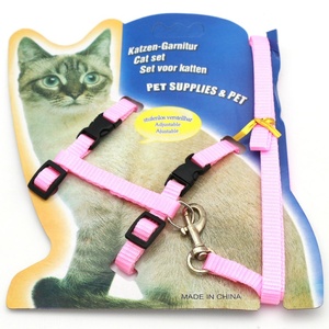 Pet Supplies Walking Travel Small Pet Dog <strong>Cat</strong> <strong>Harness</strong> and Leash Nylon Adjustable <strong>Cat</strong> <strong>Harness</strong> - Product Image 1