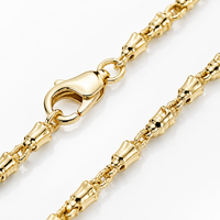 Collier Pendentif Nœud Papillon de Luxe en Laiton, Perles et Diamants, Chaîne Maillons Bambou Plaqué Or 18K, Bijou Femme Adorable, Cadeau de Mariage Élégant