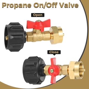 Gás Nível Indicador para 1lb Propano Garrafa Tanque De 20 ~ 40LBS Cilindro com On/Off Controlador Válvula QCC1 Propano Recarga Adaptador - Product Image 3