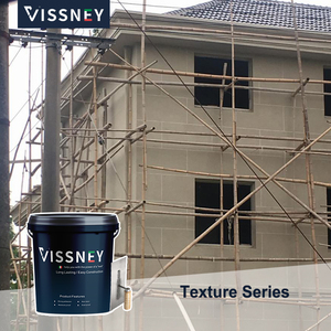 Polvo de pintura de pared con efecto de piedra resistente a las manchas impermeable fácil de aplicar principalmente revestimiento de construcción a base de agua - Product Image 6