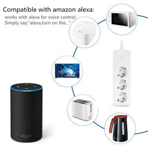 Multiprise intelligente Wi-Fi 3AC EU 16A avec minuterie, contrôle vocal par application, <span class=keywords><strong>prise</strong></span> <span class=keywords><strong>d</strong></span>'extension électrique allemande, compatible Alexa et Google Home - Product Image 5