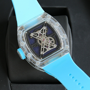 Customized RM52-05 Astronomical Blue Starry Sky Dial Transparent Crystal <b>Case</b> Men's Luxury Business Mechanical <b>Watch</b> - Product Image 5