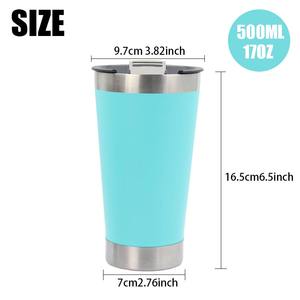 Vaso Térmico Personalizado con Logotipo, de Acero Inoxidable 304, Aislado al Vacío, Ecológico, de 20 oz, <span class=keywords><strong>para</strong></span> Cerveza - Product Image 4