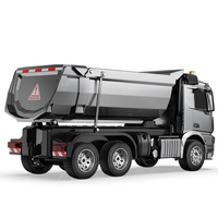 Double E E590-003 1/20 Mercedes-Benz Arocs Camión Volquete RC con Licencia Oficial, Control por APP, 2.4Ghz Proporcional, Carga de 15KG, Coche de Aleación