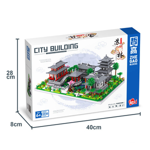 Zhegao Trung Quốc loạt kiến trúc vườn Modle lắp ráp gạch hạt khối xây dựng đồ chơi trang trí nhà - Product Image 6
