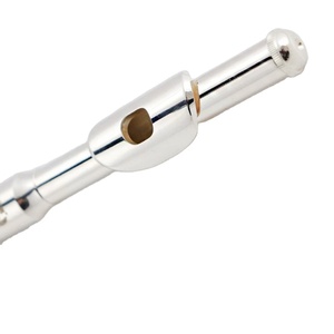 <span class=keywords><strong>Flauta</strong></span> de Viento Occidental Profesional de Grado de Interpretación, en Tono C, Plateada, de ABS y <span class=keywords><strong>Metal</strong></span>, Instrumento Musical Piccolo - Product Image 2
