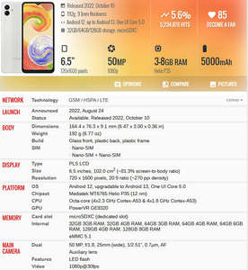 Téléphones en gros, smartphone 5G, 32 Go, téléphones de qualité A, état d'origine, prix bas, téléphone portable A04 - Product Image 4