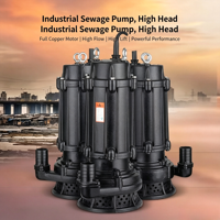 Pompe submersible pour eaux usées à haute pression et grand débit, pompe de drainage submersible pour l'irrigation, les fosses septiques et le drainage des rivières