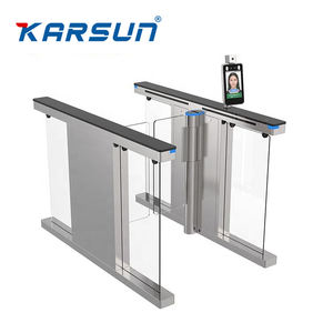 Torniquete Vertical de Acero Inoxidable de Espacio Reducido con Lector Biométrico Anti-Tailgating para Entrada/Salida Rápida en Vestíbulos y Edificios - Product Image 4