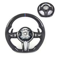 Volant de voiture en fibre de carbone avec marqueur couleur M pour BMW F01 F06 F10 F11 F20 F21, modification 2007-2025