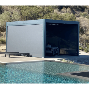 Pérgola de Aluminio de Alta Calidad con Techo de Láminas Ajustables y Drenaje Integrado - Product Image 6