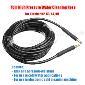 Tuyau de nettoyage haute pression de 10 m pour canalisations et égouts, compatible avec les nettoyeurs haute pression Karcher K2 K3 K4 K5 - Product Image 2